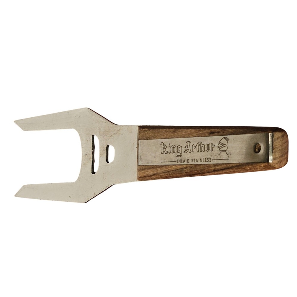 King Arthur Verna Vintage Meat Carving Fork Stainless Steel Wood Handle Japan